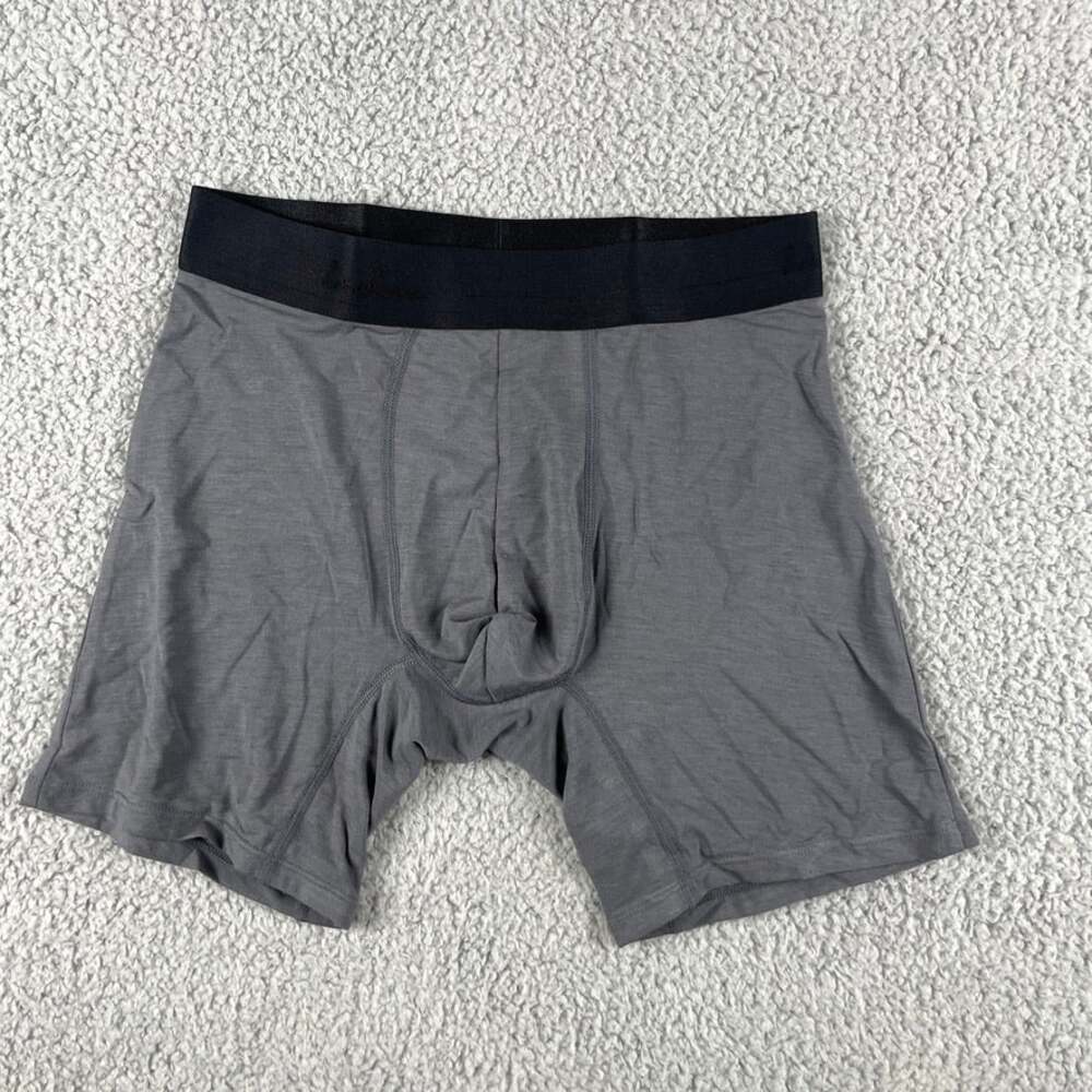 HercLéon Men's Small Gray Micro Modal HercCopper Elastane Tagless Boxer Brief